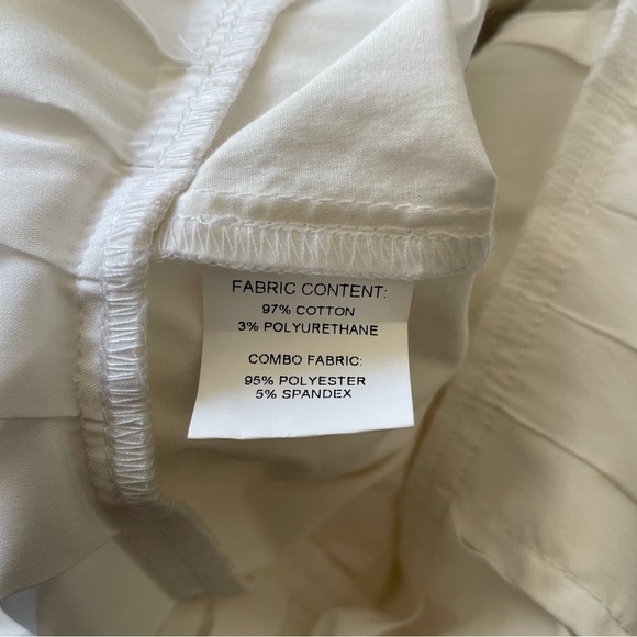 Derek Lam 10 Crosby White Sleeveless Poplin Ruffle Hem Cotton Button Top Size 4 - Picture 10 of 12